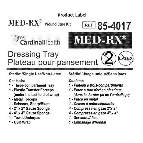 Med-Rx Dressing Tray- 85-4017