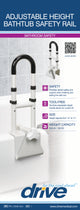 Clamp-On Tub Rail  Adjustable Height