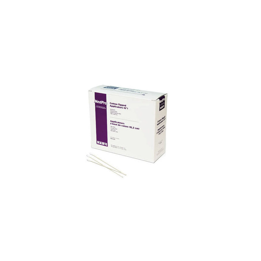 Applicateur à embout de coton MedPro®, en bois, non stérile
