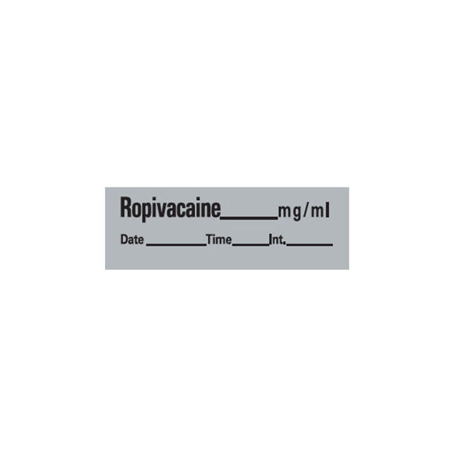 Anesthesia Label, 1" Core, W1/2" X L1-1/2"