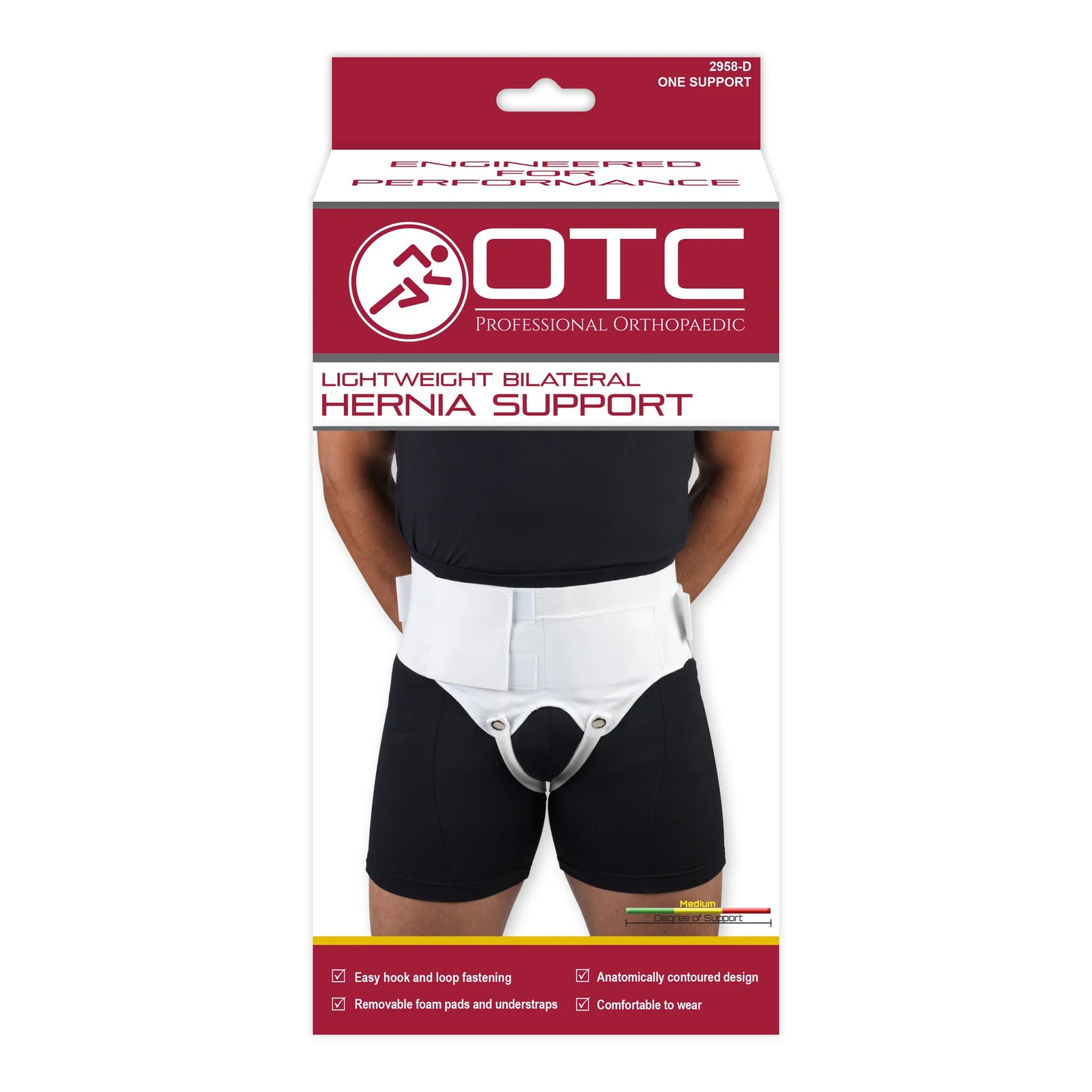 Support herniaire OTC léger (double) blanc