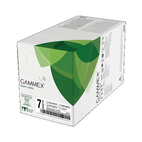 GAMMEX Non-Latex Surgical Glove, Synthetic Neoprene, Green