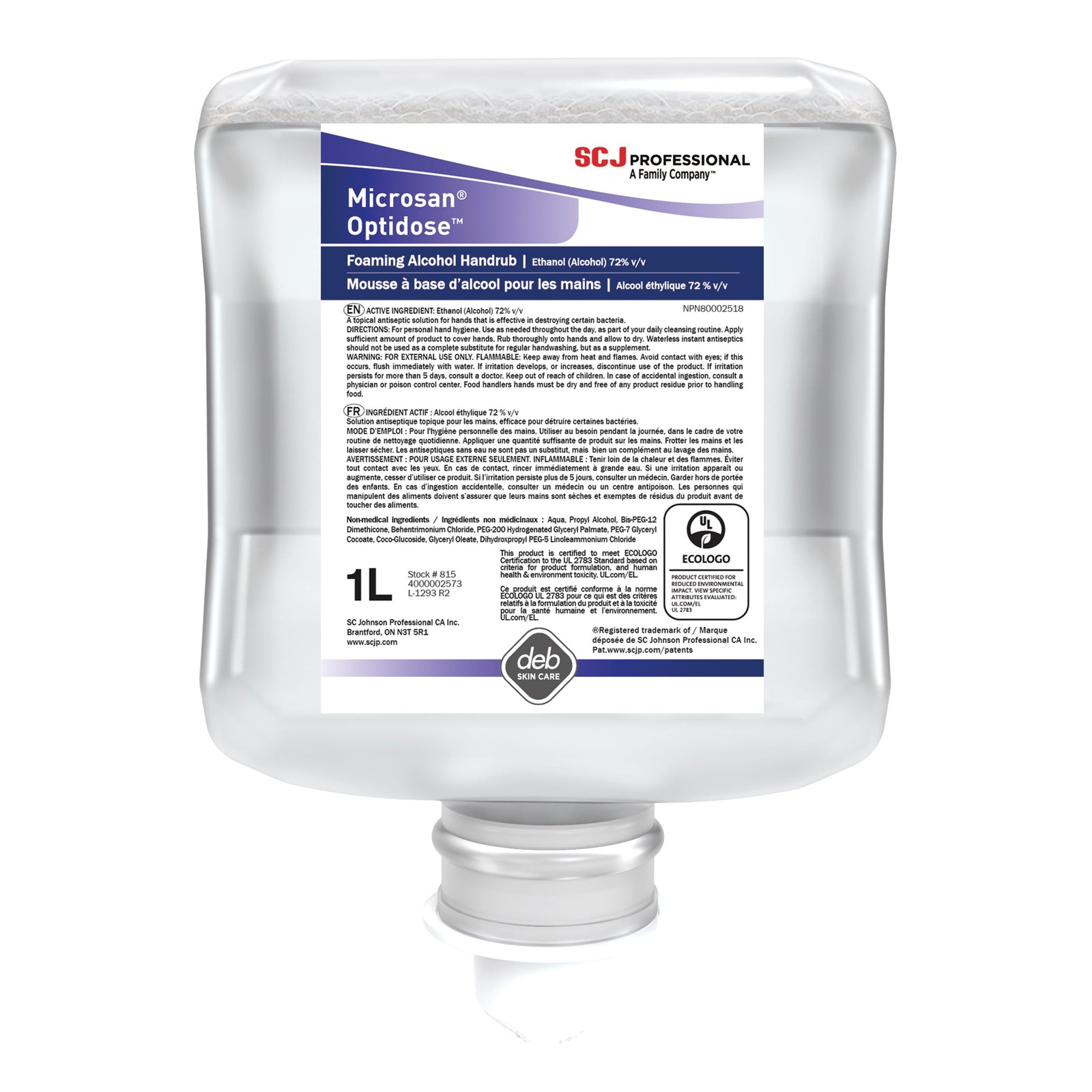 Microsan Optidose Foaming Alcohol Handrub