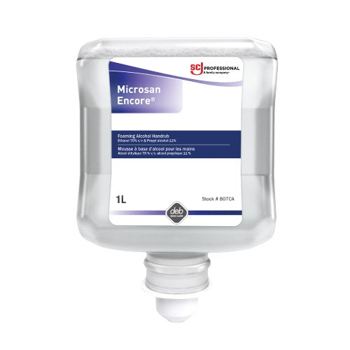 Microsan Encore® Hand Sanitizer, Foaming Alcohol, 1L Cartridge