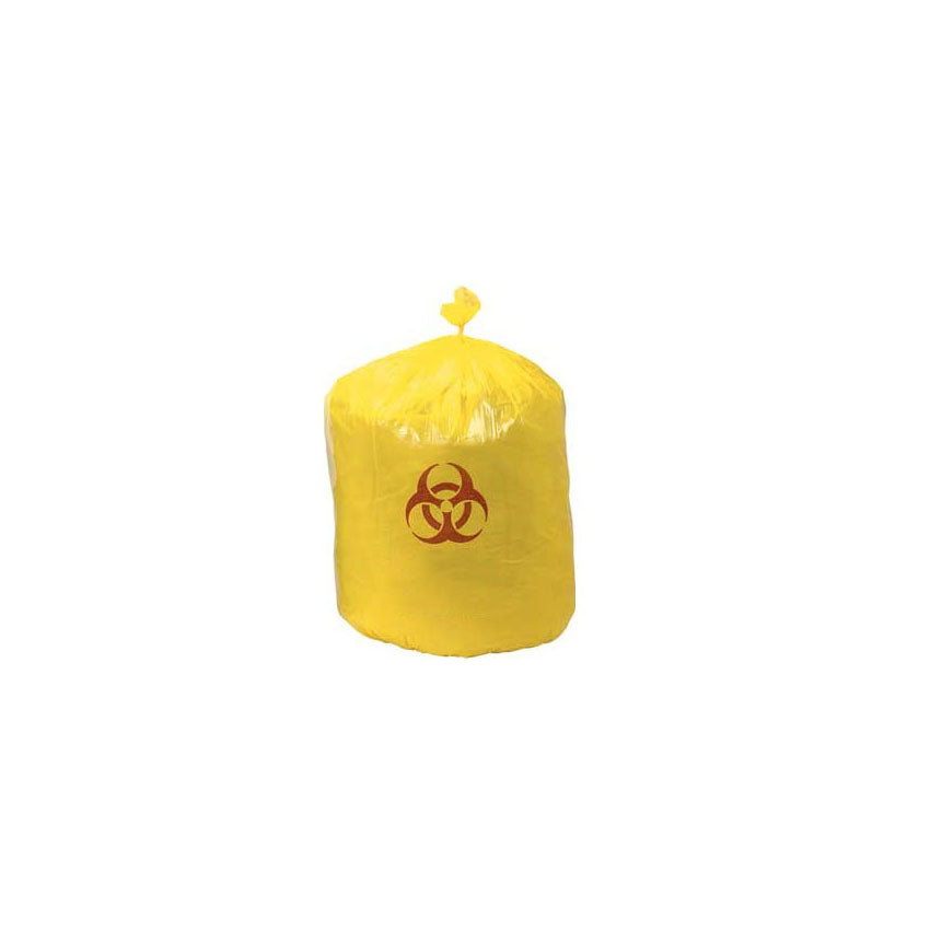 Sac pour déchets biomédicaux, autoclavable, jaune/noir