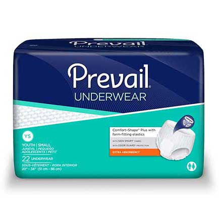 Unisex Adult Absorbent Underwear Prevail Per-Fit Extra Pull On with Tear Away Seams