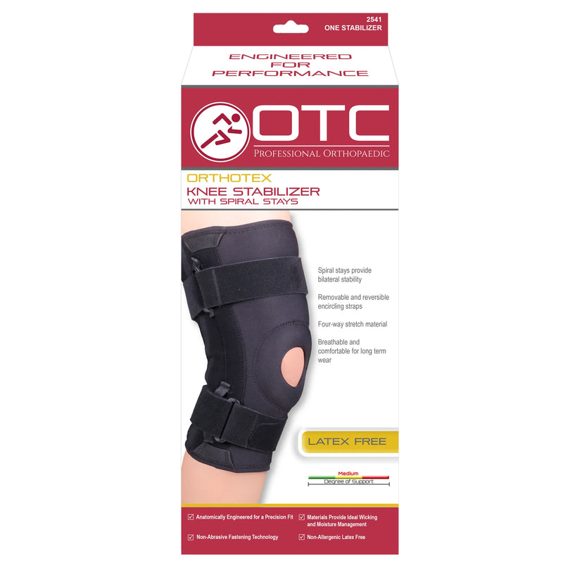 OTC "Orthotex" Knee Stabilizer/Stays Black