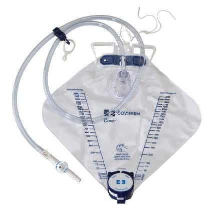 Poche de recueil d'urine Dover™, orifice de prélèvement Luer-Lock