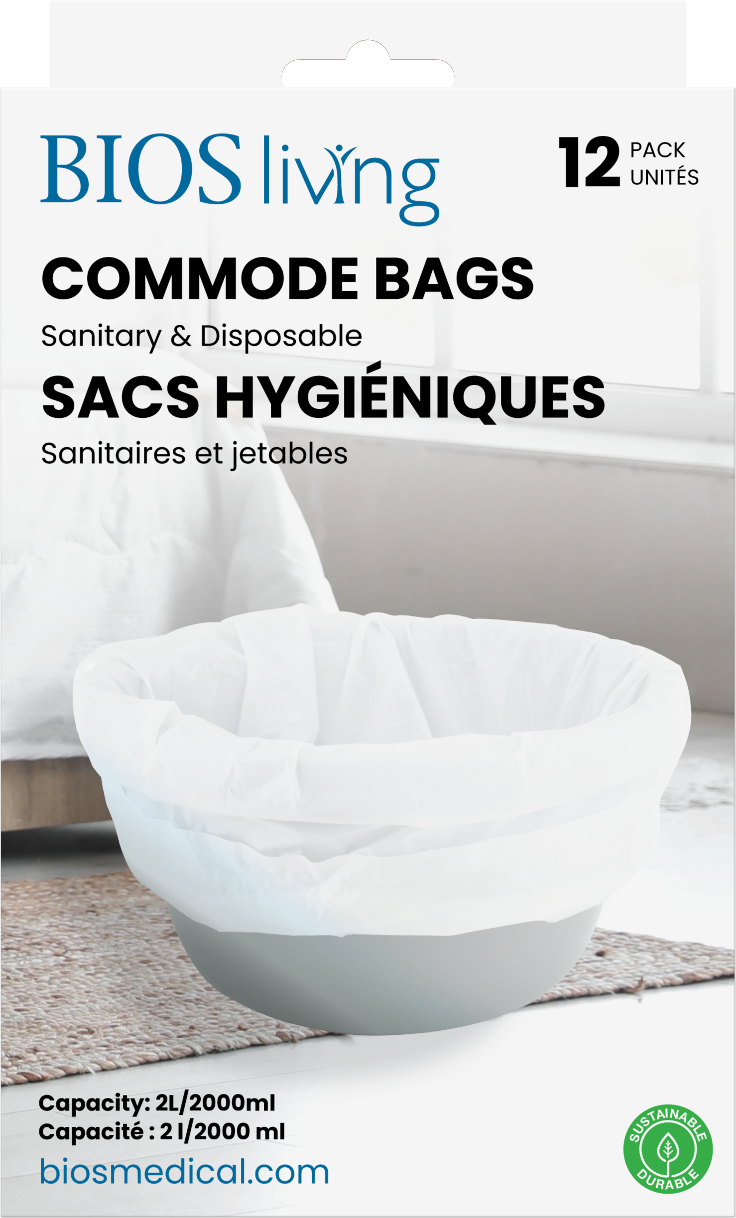 BIOS Living - Commode Liners (12 pack) (59015)