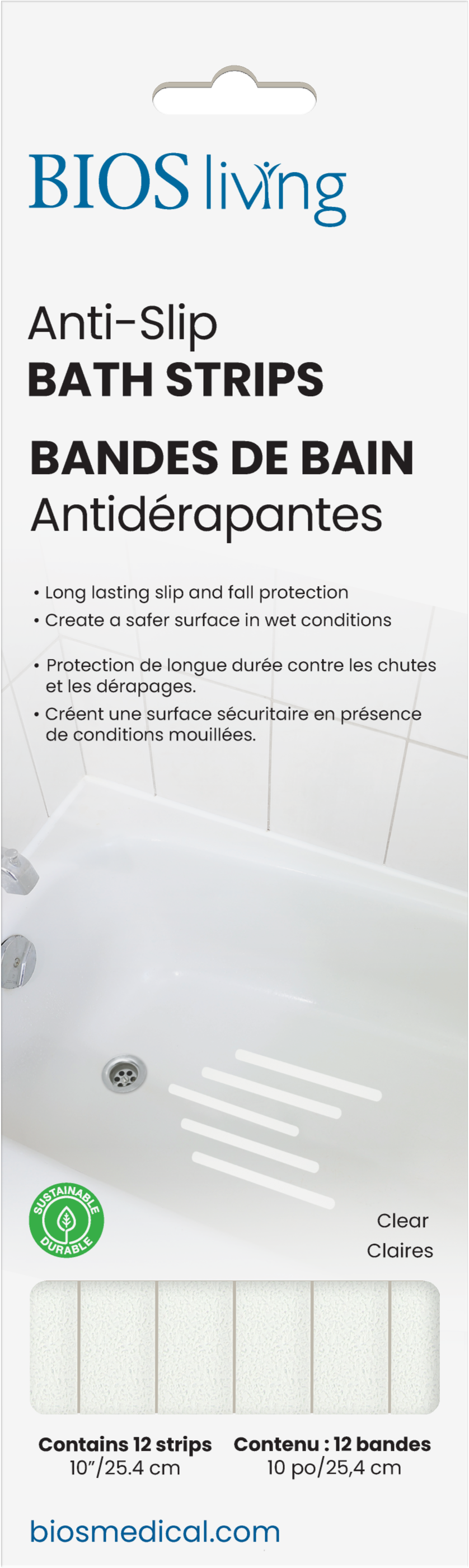 BIOS Living - Self Adhesive Anti-Slip Strips