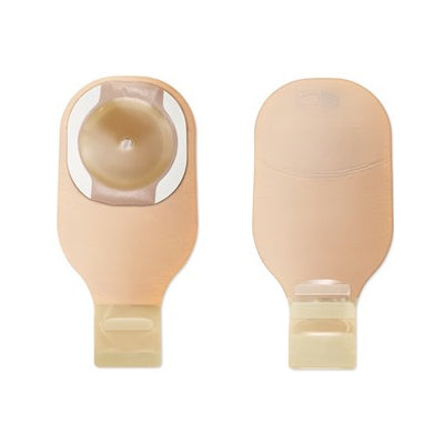 Poche CeraPlus™ monobloc vidable, barrière cutanée plate, système de fermeture Lock 'n Roll, découpable