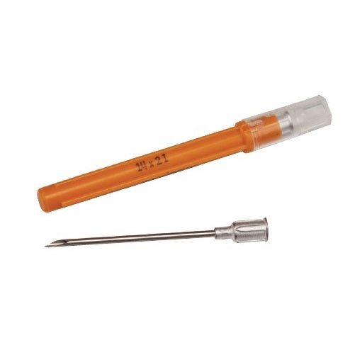 Monoject Standard Hypodermic Needles, Rigid Pack With Aluminum Hub - B Bevel