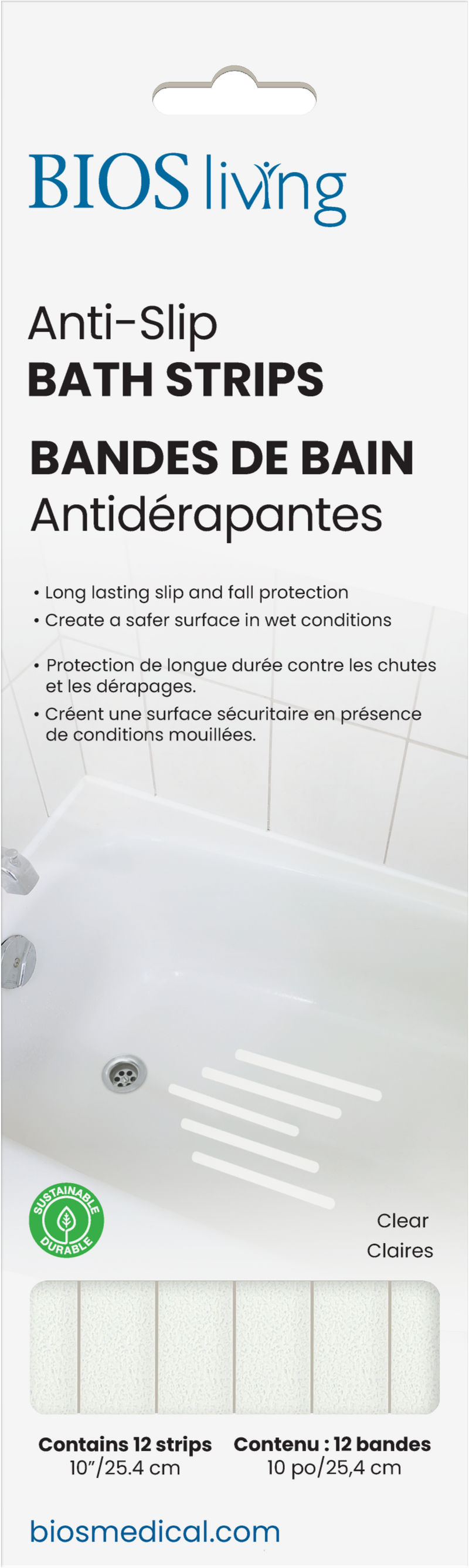 BIOS Living - Self Adhesive Anti-Slip Strips