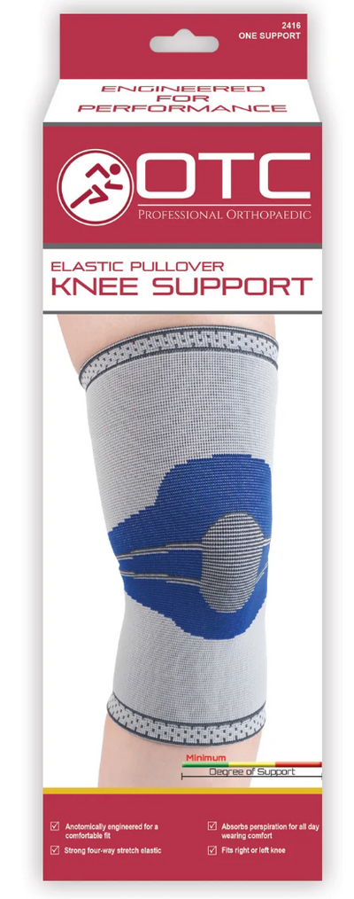 OTC Elastic Slip-On Knee Support Grey