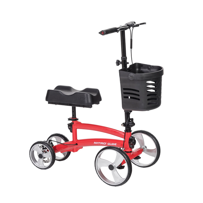 Déambulateur à genoux Nitro® Glide rouge