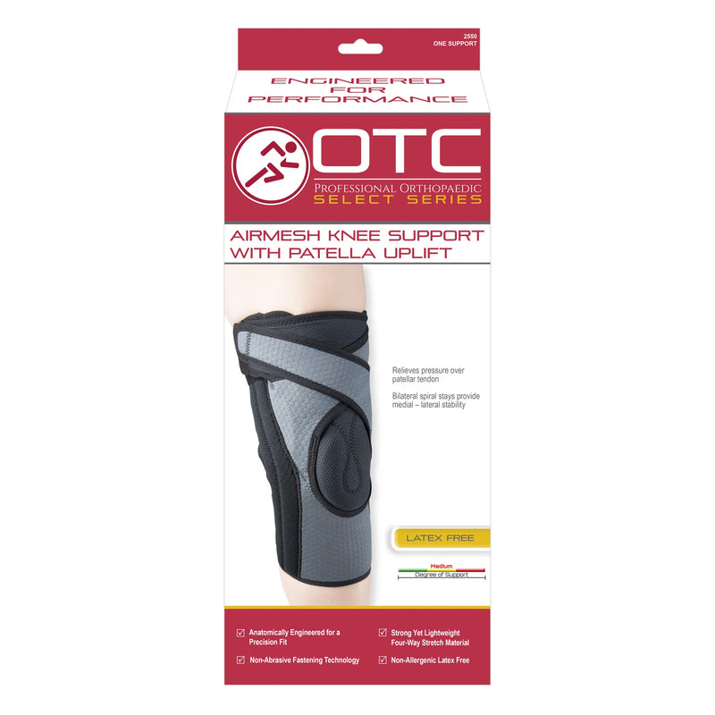 OTC Knee Support/Patella Uplift Grey/Black