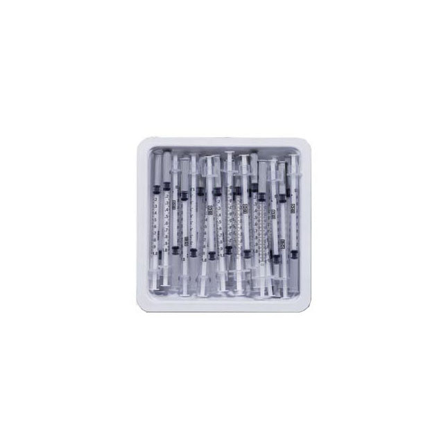 SafetyGlide Allergist Syringe Tray, Permanently Attached Needle