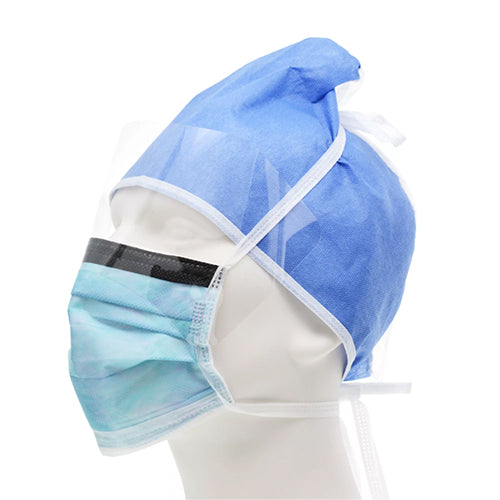Cardinal Health ASTM Level 3 Surgical Mask, Lightweight Anti-Fog Strip with Eye shield
