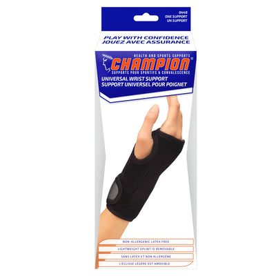 Champion Reversible Wrist Brace Black/2 Pulls (Universal)