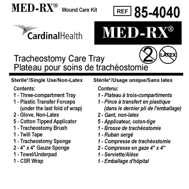 Plateau de soins de trachéotomie Med-Rx® - 85-4040
