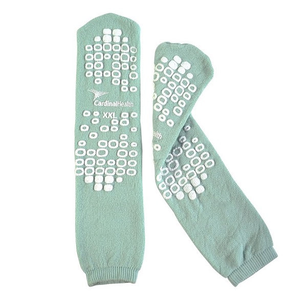 Pantoufle pour patient, double semelle, en tissu éponge