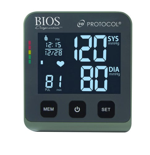 BIOS® Diagnostics Insight Protocol 7D MII Bluetooth Upper Arm Blood Pressure Monitor