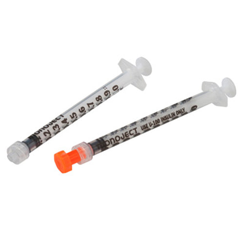 Monoject Insulin Syringe, Luer Lock Tip, 1mL