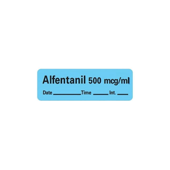 Anesthesia Label, 1" Core, W1/2" X L1-1/2"
