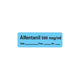 Anesthesia Label, 1" Core, W1/2" X L1-1/2"