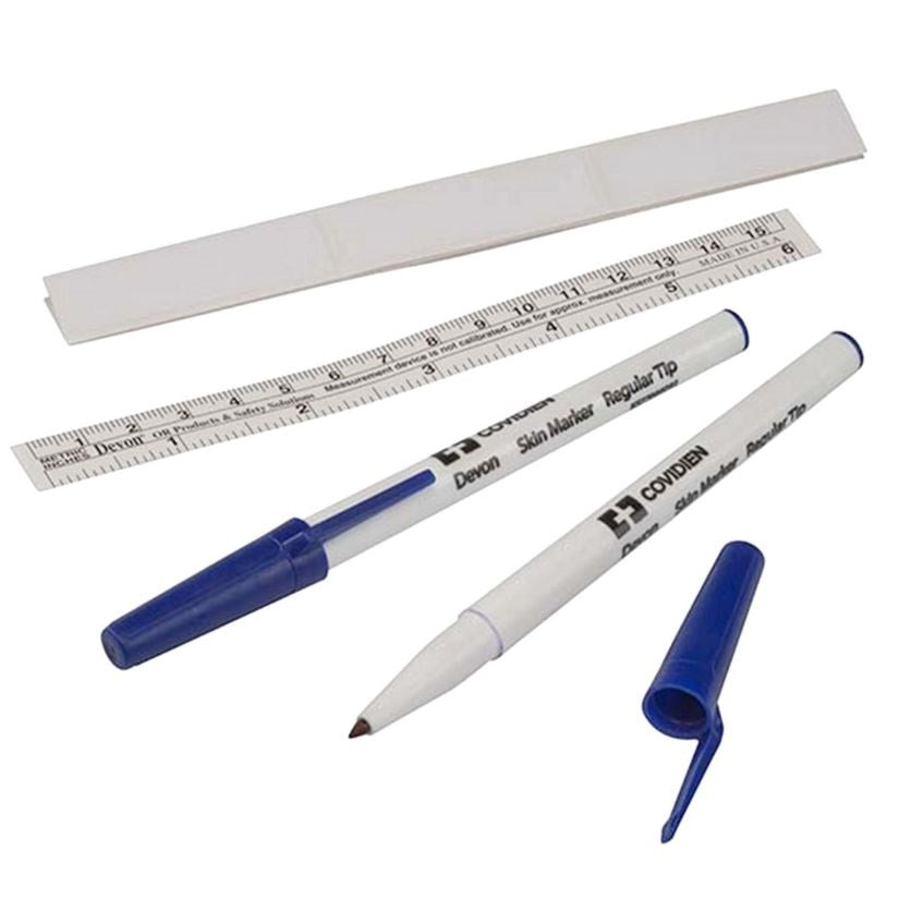 Devon Surgical Skin Marker with Ruler Cap