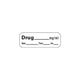 Anesthesia Label, 1" Core, W1/2" X L1-1/2"