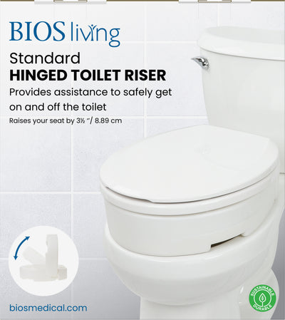 BIOS Living - Standard Hinged Toilet Riser (LF775)