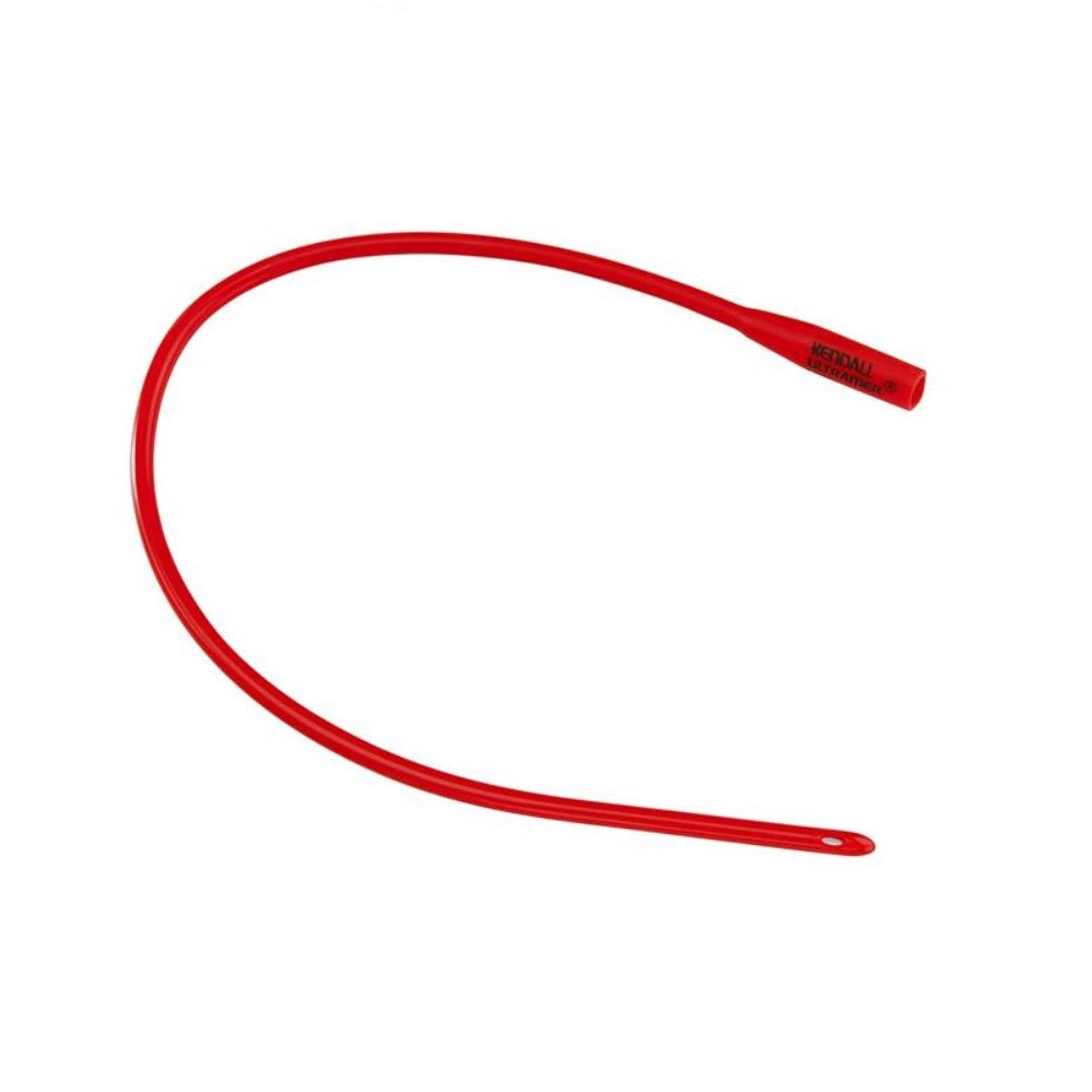 Cathéter urétral Dover™ à embout coudé en caoutchouc rouge à revêtement hydrophile