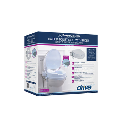 Preservetechraised Toilet Seat With Bidet (Ambient Water)