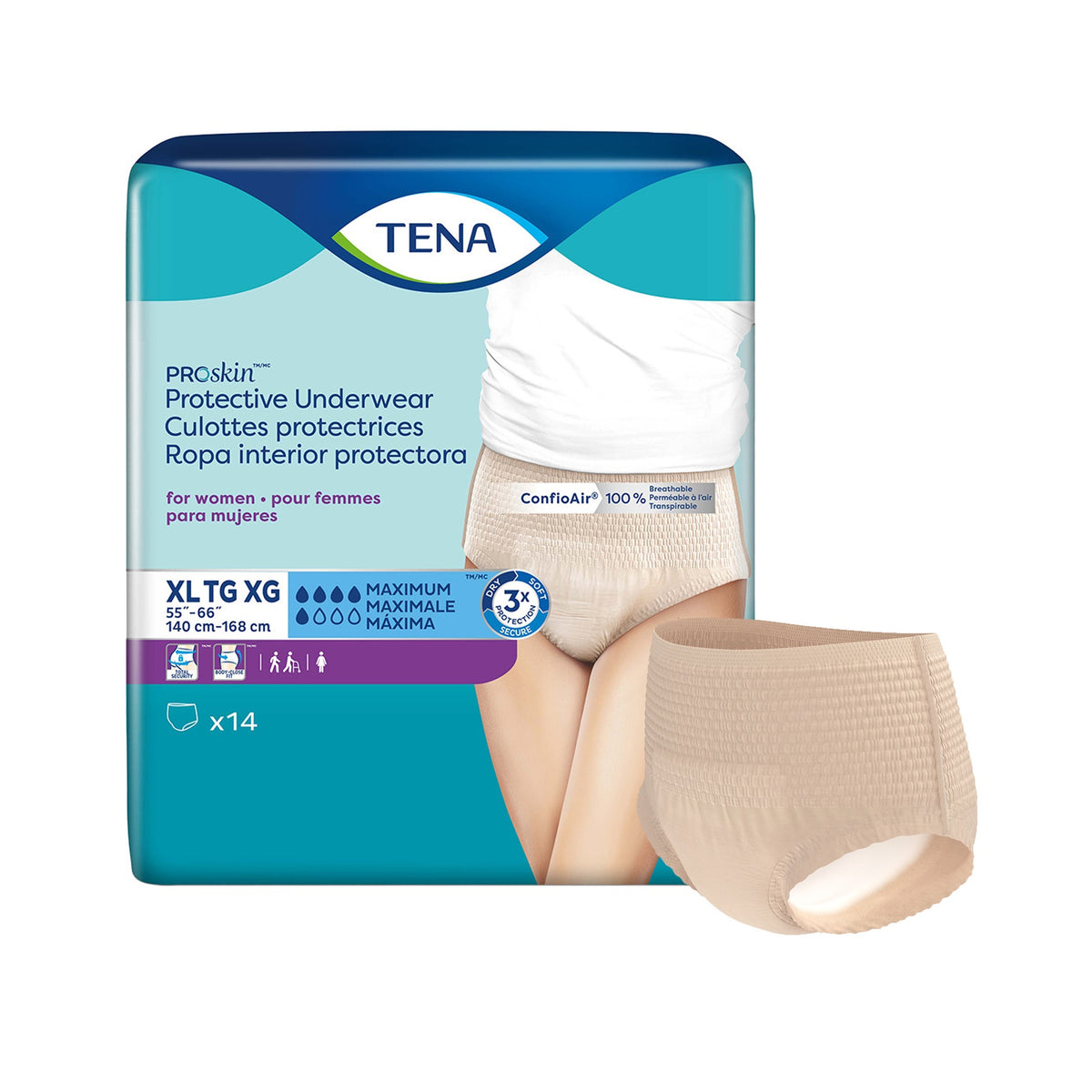 TENA ProSkin Underwear for Women with Maximum Absorbency