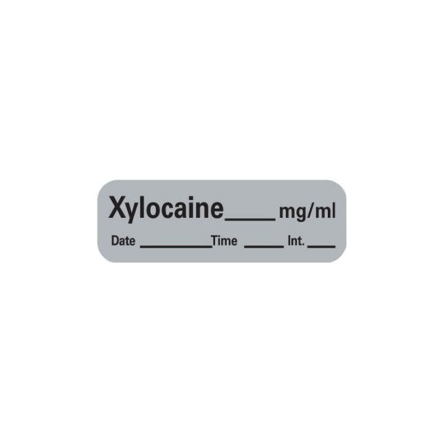 Anesthesia Label, 1" Core, W1/2" X L1-1/2"