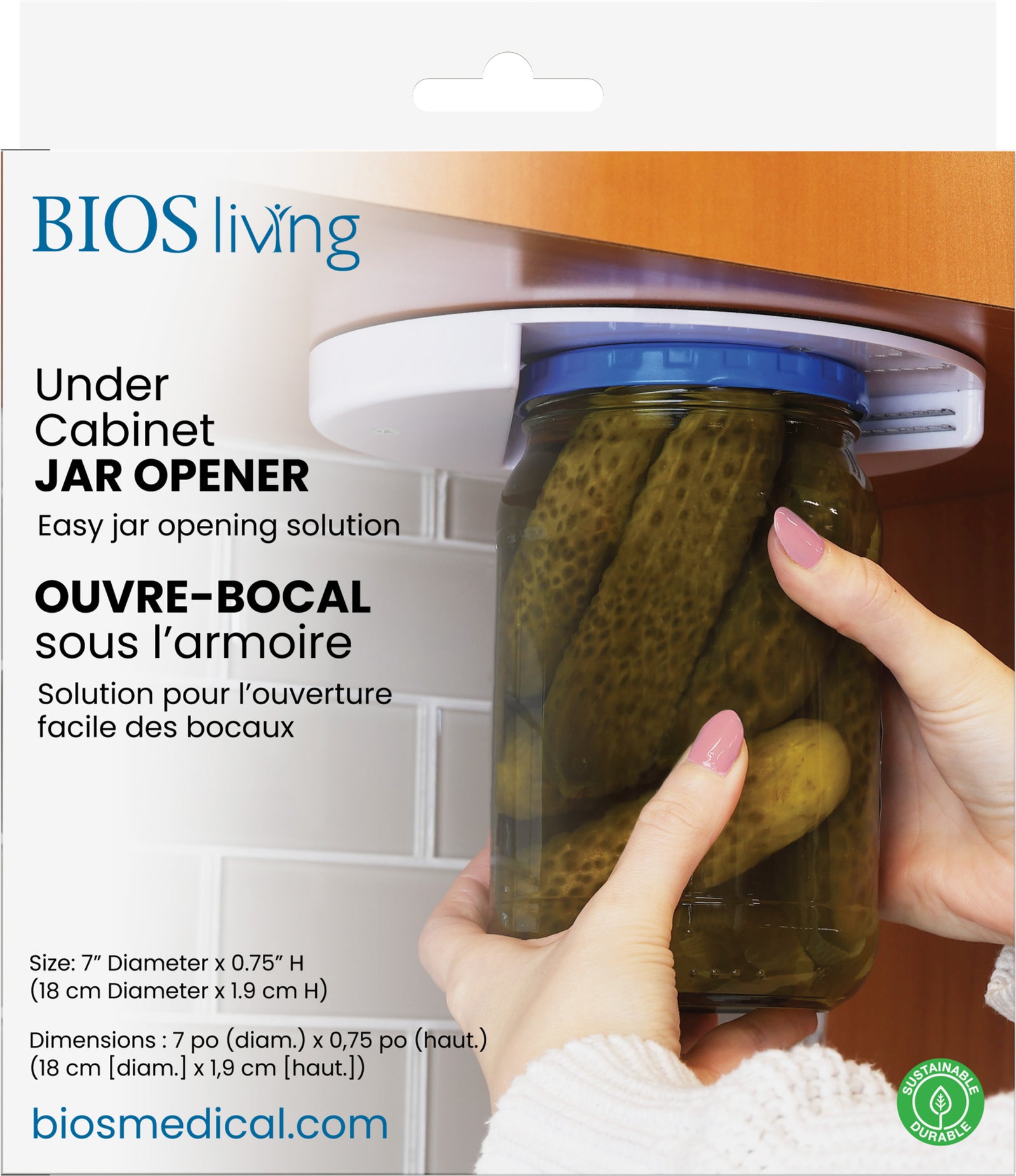 BIOS Living - Under Cabinet Jar Opener (KA390)