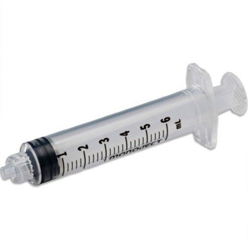 Monoject SoftPack Needles and Syringes 6 mL