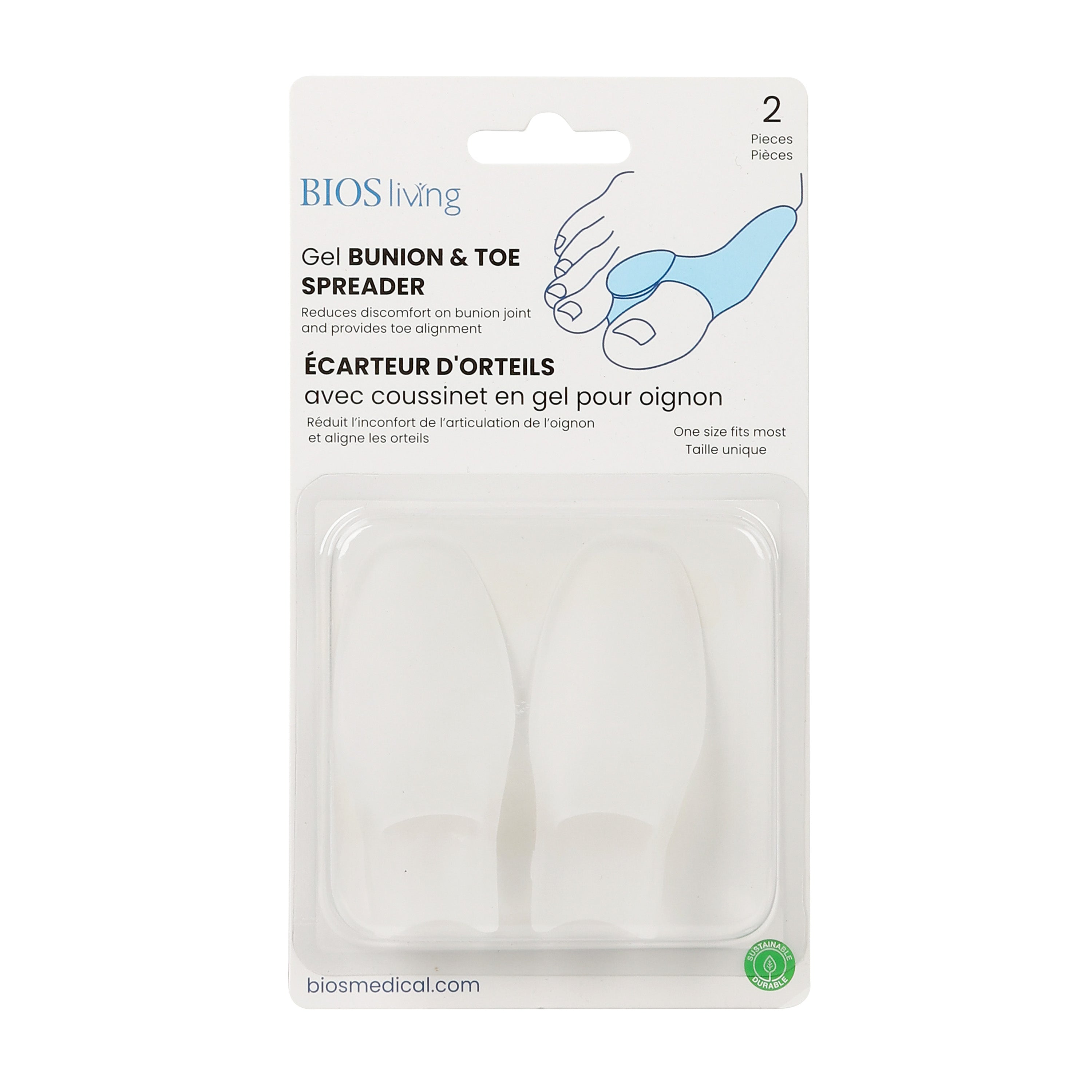 BIOS Living - Gel Bunion & Toe Spreader (FT100)