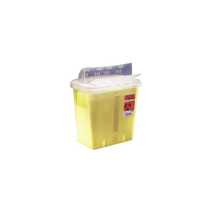 Monoject Multi-Purpose Sharps Container with Horizontal Drop Opening Lid