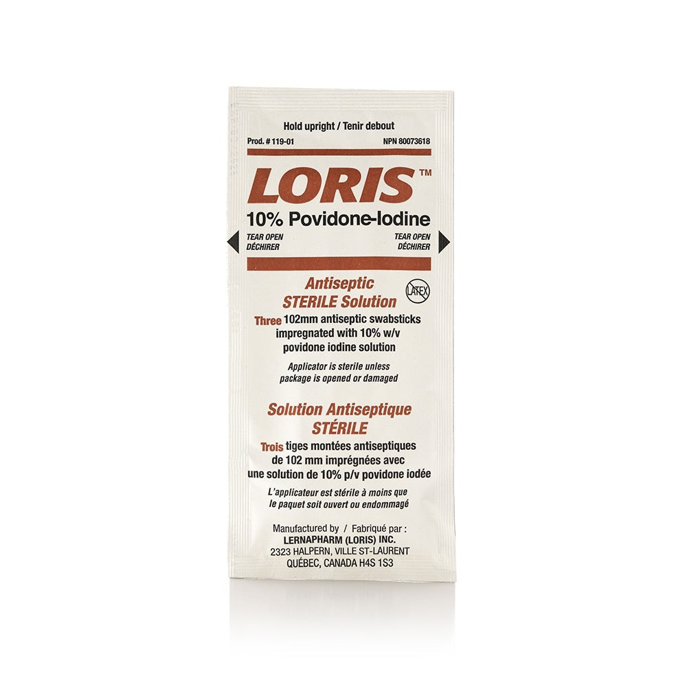 LORIS™ 10 % PVP-I bâtonnet stérile