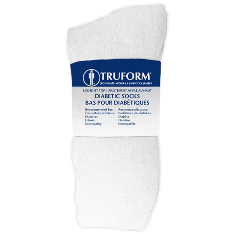 Chaussettes diabétiques mi-mollet Truform (3 paires/paquet)