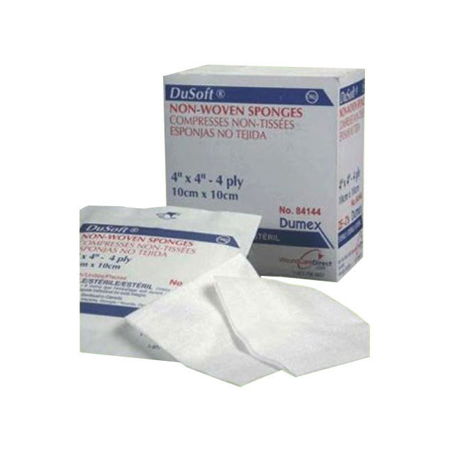 Dusoft Gauze Sponge, Non-Woven, 4-Ply, Sterile