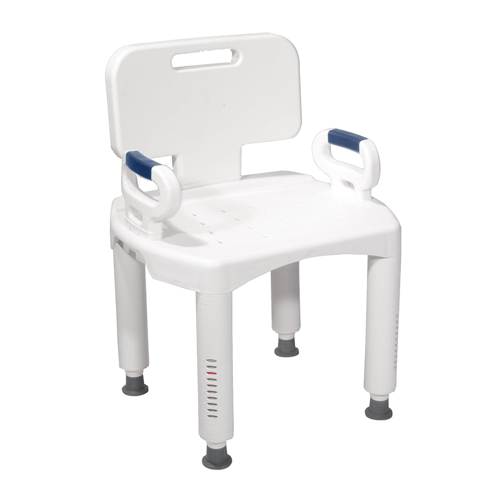 Chaise de douche série Premium avec dossier et accoudoirs
