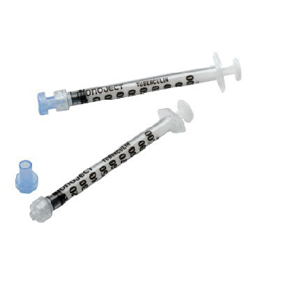 Monoject Tuberculin Syringe, Luer-Lock Tip, 1mL