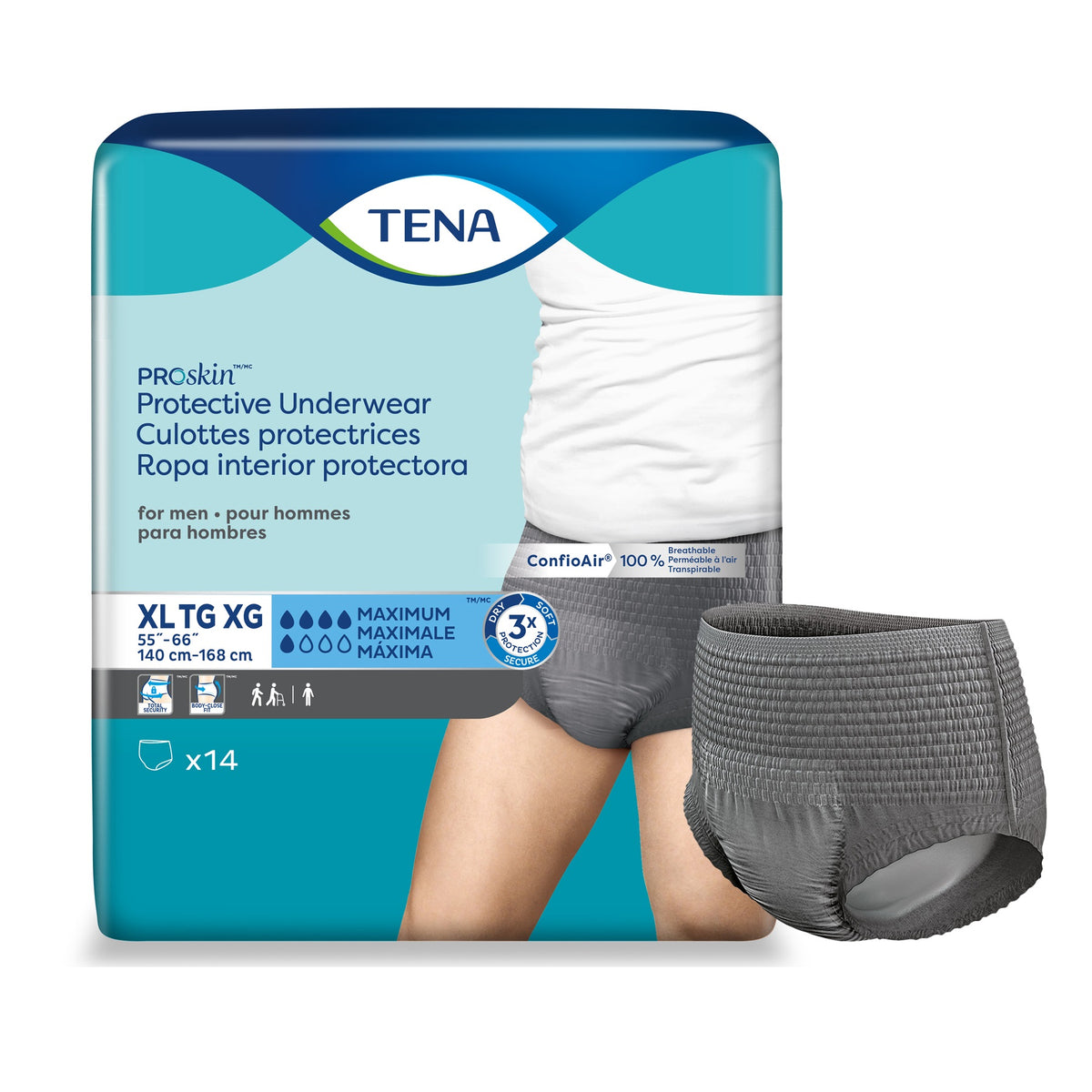 Sous-vêtements TENA® ProSkin™ pour hommes à absorption maximale