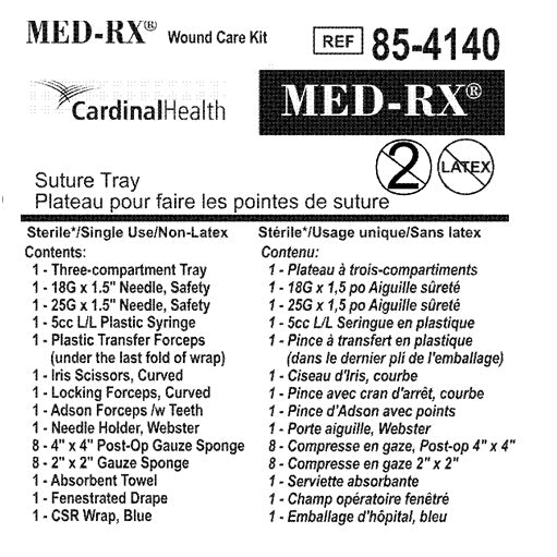 Med-Rx Suture Tray- 85-4140