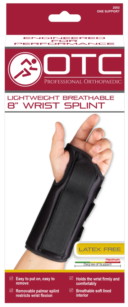 OTC 8" Wrist Splint Black
