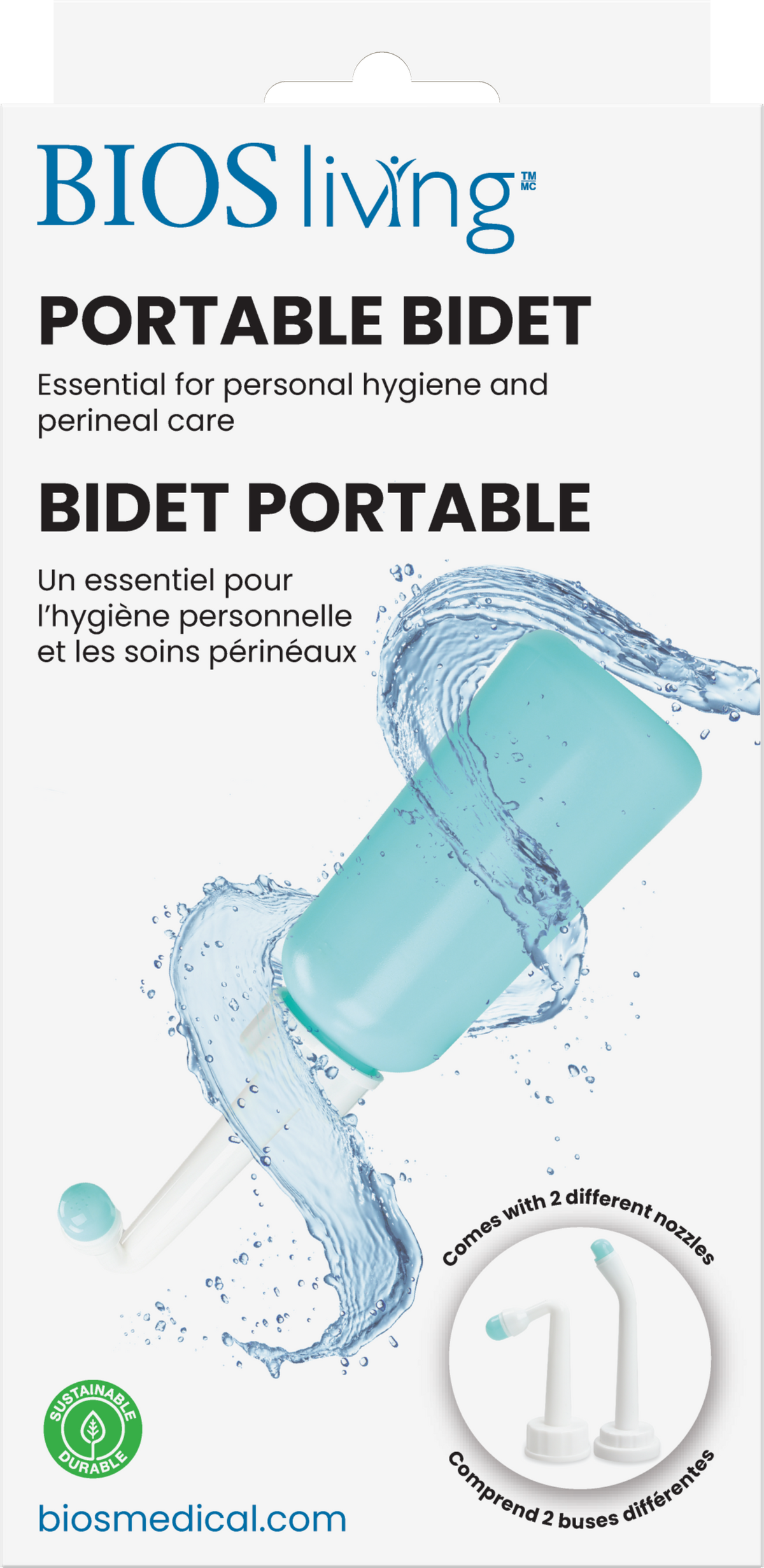 BIOS Living - PORTABLE BIDET- For Perineal care (95006)