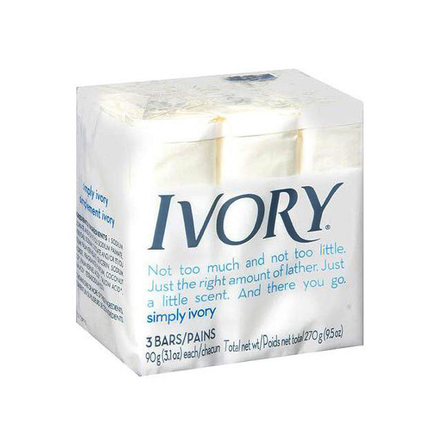 IVORY Bar Soap, White